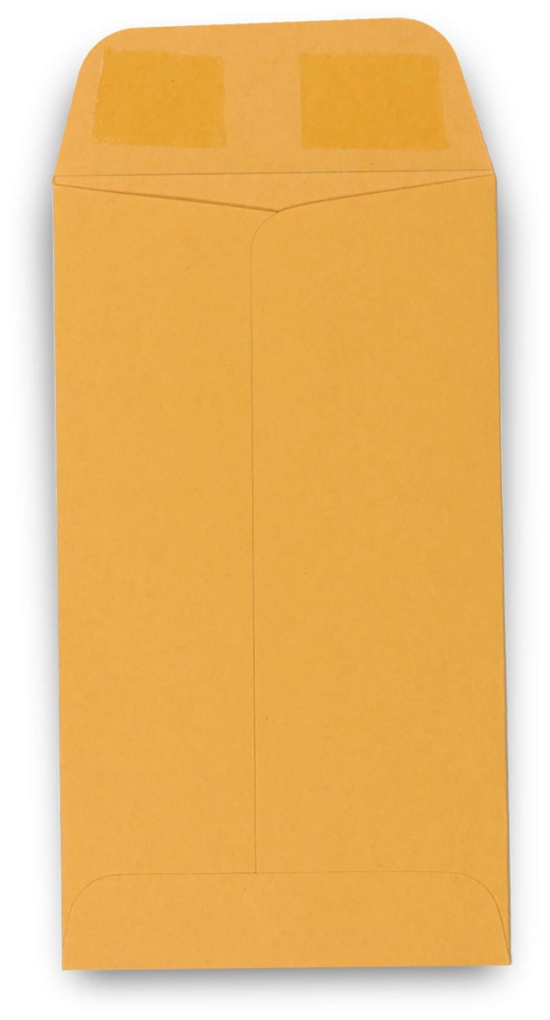 GUARDIAN 500 Guardian #6 Paper Coin Envelopes - Blank Small Envelopes for Coins, Receipts, Stamps, Small Parts Storage, & More â€“ 3-3/8â€ x 6â€ Cash Envelopes â€“ Gummed Flap Gift Card Holder Envelopes - Image 2